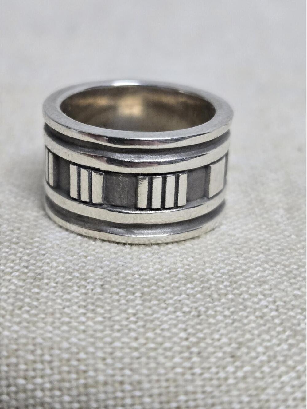 Vintage Tiffany & Co. Atlas Wide Band Ring 1995 Sterling Silver 925 Size 4.5 EUC - Picture 4 of 8